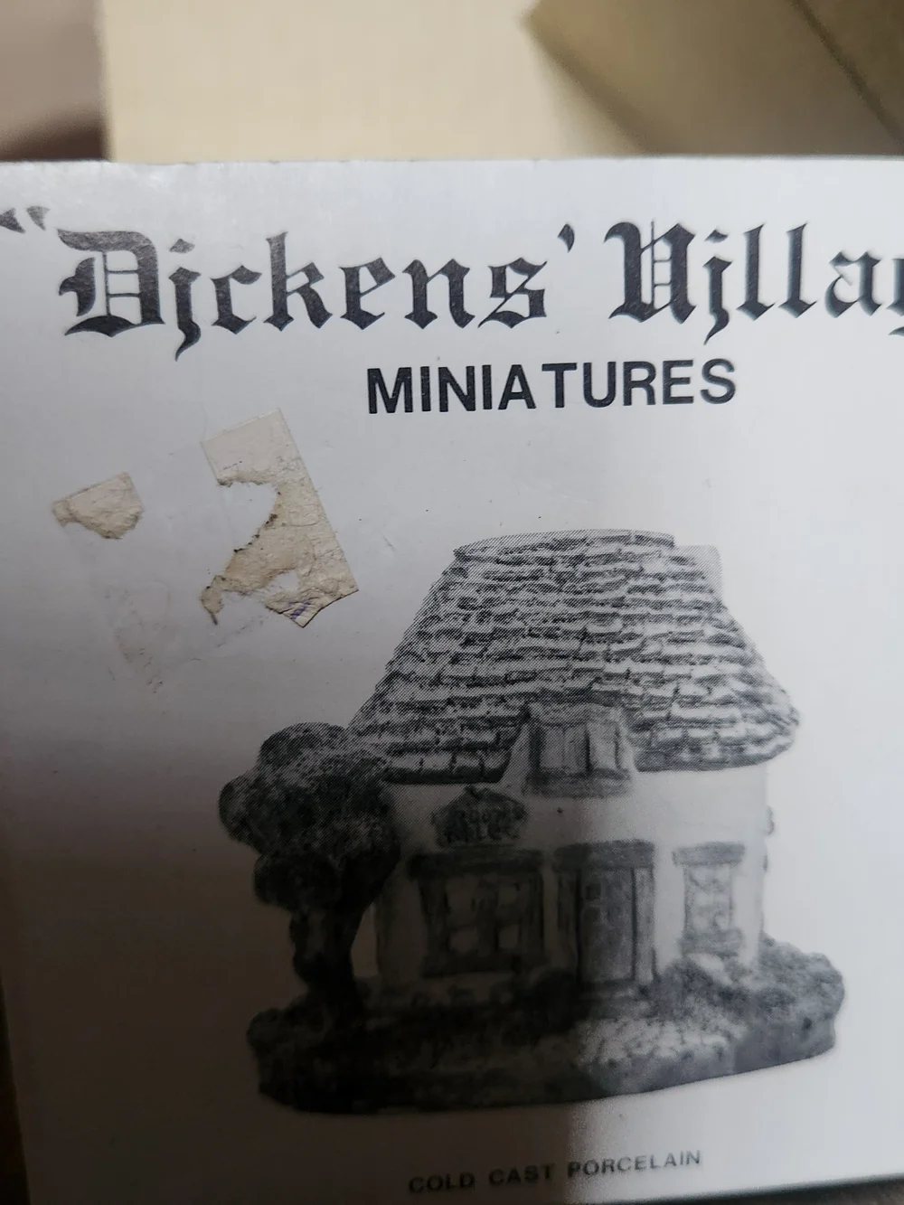 Dickens Miniature Vintage Christmas Village Cottage 